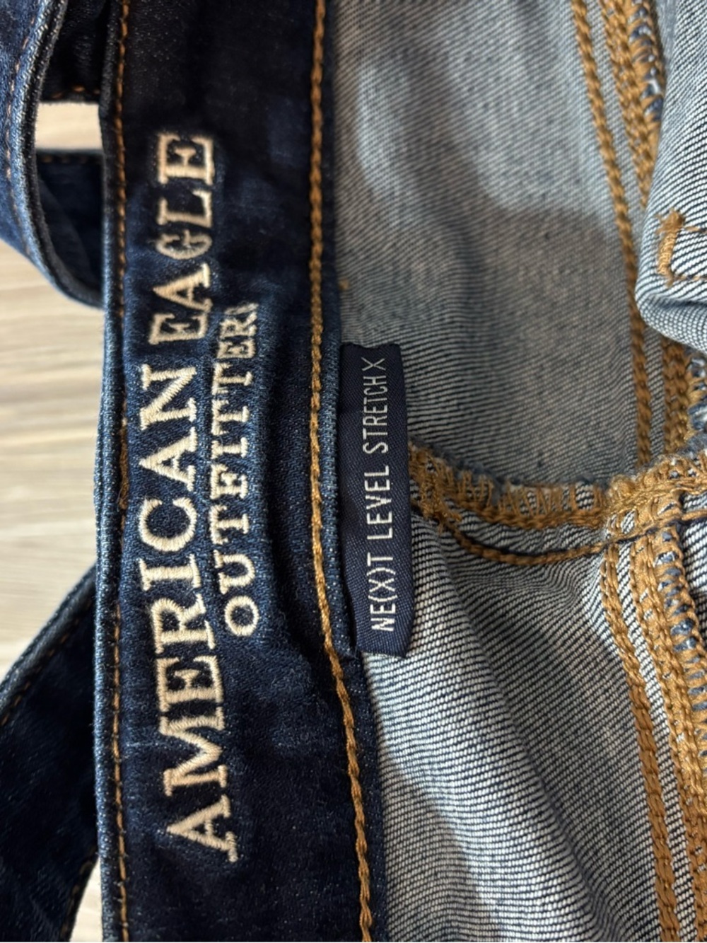 American Eagle Outfitters Dark Blue Denim Women's Jegging Overalls - Picture 12 of 14